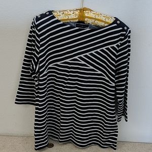 Karen Scott 3/4 sleeve top
